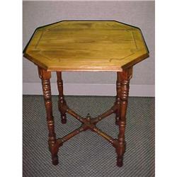 Octagonal (8 sided) Walnut End Table #2385419