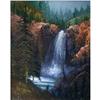 Image 1 : ORIG OIL PAINTING WATERFALL NATURESCAPE #2385458