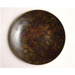 Floral Chrysanthemum Cloisonne Plate #2385667