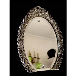 Pressed Glass Oval Table Picture Frame #2385671