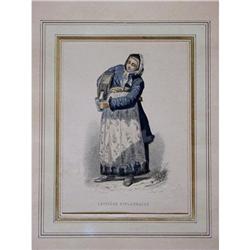 Finland Milkmaid Color Engraving #2385688