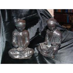 Pr. of Oriental  Austin Figural Bookends #2385822