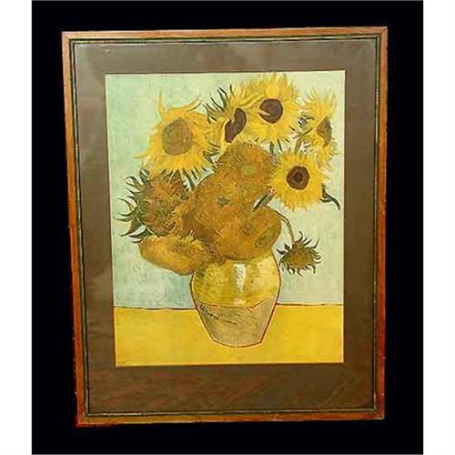 old Vincent Van Gogh Sunflowers Print Graphic 2385928