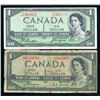 Image 5 : BANK OF CANADA $1.00 1954 A Lot of 3 Banknotes Devil's Face Mixed Signature VG-F-15