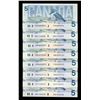 Image 3 : BANK OF CANADA $5.00 1986 A Lot of 13 notes BC-56. Mixed Signatures EF-UNC