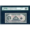 Image 3 : BANK OF CANADA $10.00 1935 BC-7 S/N A026742 PMG Very Fine 30 EPQ
