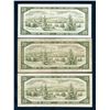 Image 2 : BANK OF CANADA $20.00 1954. A Lot of 3 notes BC-33a Devil's Face Banknotes Fine+-Very Fine