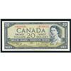 Image 3 : BANK OF CANADA $20.00 1954. A Lot of 9 BC-41b Modified Portrait Banknotes VG-VF