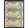 Image 1 : BANK OF CANADA $20.00 1979. A Lot of 3 BC-54 Banknotes Fine-UNC