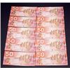 Image 2 : BANK OF CANADA $50.00 2004. A Lot of 10 BC-65a Banknotes VF-EF