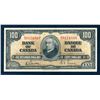 Image 1 : BANK OF CANADA $100.00 1937 BC-27b S/N B/J0174949 Banknote CCCS Choice AU-50