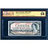 Image 8 : BANK OF CANADA 1937-1979 A Lot of 4 BCS Graded Banknotes Fine-Almost Unc.