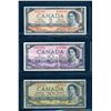Image 2 : BANK OF CANADA 1954. A Lot of 4 Devil's Face Mixed Denomination Banknotes VG-VF