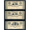 Image 1 : USA Michigan 1837 A Lot of 3 Bank of Brest Banknotes Fine-Very Fine