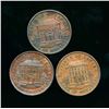 Image 2 : TOKEN Penny 1842 PC-2B Br- 526 A Lot of Three Bank of Montreal Pieces Fine-Very Fine