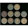 Image 1 : TOKEN Penny 1854 PC-6C1 A Study Group of 10 Pieces Fine- Very Fine+