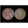 Image 1 : CONDOR TOKENS Hampshire 1791-1796 A Lot of 2 Pieces Very Fine-Extra Fine