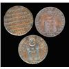 Image 1 : CONDOR TOKENS Hampshire 1794-97 A Lot of 3 Pieces Fine-Very Fine