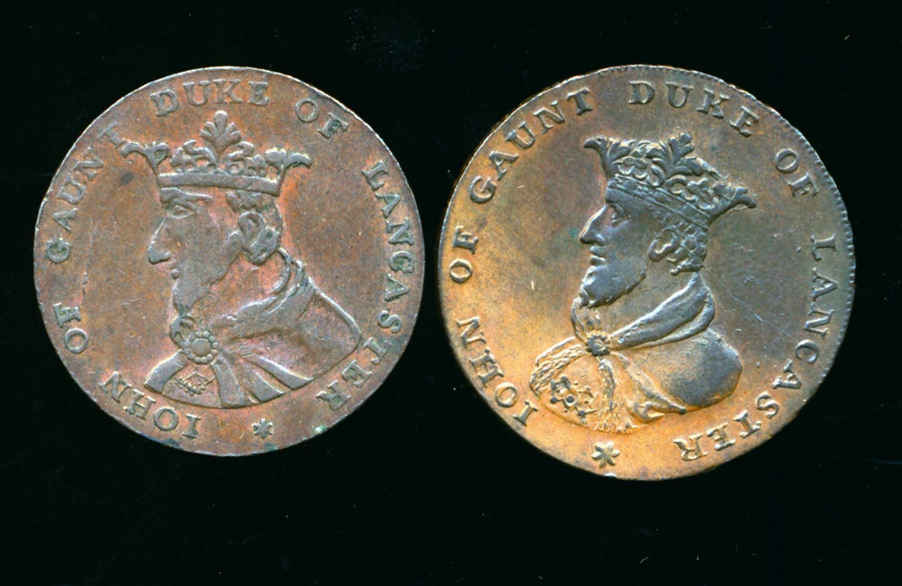 CONDOR TOKENS Lancaster 1792-94 A Lot of 2 Pieces Very Fine-Extra Fine