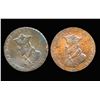 Image 2 : CONDOR TOKENS Lancaster 1794 A Lot of 2 Pieces Both Very Fine