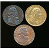 Image 2 : CONDOR TOKENS Middlesex 1789-95 A Lot of 3 National Series Fine-Very Fine+