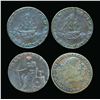 Image 2 : CONDOR TOKENS Middlesex 1793-1795 A Lot of 4 National Series F-VF