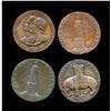 Image 2 : CONDOR TOKENS Warwickshire 1792-1795 A Lot of 4 Town Tokens F-VF