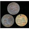 Image 1 : CONDOR TOKENS Carmarthen/AngusShire A Lot of 3 Halfpenny Fine-Almost Unc.