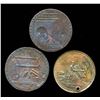 Image 2 : CONDOR TOKENS Carmarthen/AngusShire A Lot of 3 Halfpenny Fine-Almost Unc.