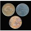 Image 1 : ENGLAND Penny 1812-13 A Lot of 3 Withers Tokens Numbered Pieces Very Good-Extra Fine+