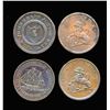 Image 2 : ENGLAND Halfpenny 1812-13 A Lot of 4 Withers Tokens Fine-Very Fine