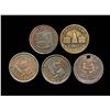 Image 1 : GREAT BRITAIN Farthings 1813-1844 A Lot of 5 Pieces Fine-Extra Fine