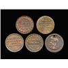 Image 2 : GREAT BRITAIN Farthings 1813-1844 A Lot of 5 Pieces Fine-Extra Fine