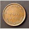 Image 2 : IRELAND Token 1809 Stein Brown & Co. 2 Tubs Mash AE-34 15.7 gm. Extra Fine
