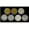 Image 1 : BRITISH WEST AFRICA Two Shillings 1913-1922. A 7 Piece Year Set, 56.6 gms Silver