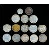 Image 1 : BRITISH WEST AFRICA 1913-1957 A 15 Piece Starter Set w/Traders 68.8 gms Silver