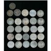 Image 1 : BRITISH WEST AFRICA 1913-1957 A 26 Piece Mixed Dealer Lot of 144.5 gms Silver