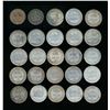Image 1 : BRITISH WEST AFRICA 1913-1957 A 25 Piece Mixed Dealer Lot of 129.4 gms Silver