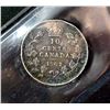 Image 2 : CANADA 10 Cents 1901-1905. A Lot of 3 ICCS Pieces All Very Fine