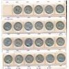 Image 1 : CANADA 25 Cents 1937-1968. A Lot of 1 Uni-safe Binder w/a Year Set of Silver VG-UNC