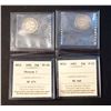 Image 1 : NEWFOUNDLAND 20 Cents 1865-1894. A Lot of 2 ICCS Pieces Fine-Very Fine