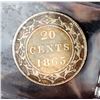 Image 2 : NEWFOUNDLAND 20 Cents 1865-1894. A Lot of 2 ICCS Pieces Fine-Very Fine