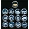 Image 2 : Royal Canadian Mint 1992 A 13 Piece Lot of Provincial Quarters and Looney Proof