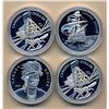 Image 2 : Royal Canadian Mint $1.00 2003-2007 A Lot of 4 Proof Dollars 3.0 OZ. .9999