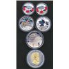 Image 2 : Royal Canadian Mint 2016-2020 A Lot of 6 Mixed Themes .9999 AG 4.5 OZ.