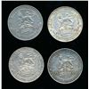 Image 1 : GREAT BRITAIN Shilling 1906-1910 Edward VII. KM# 800. A Lot of 4 Pieces F+-VF+
