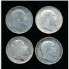 Image 2 : GREAT BRITAIN Shilling 1906-1910 Edward VII. KM# 800. A Lot of 4 Pieces F+-VF+