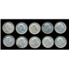 Image 2 : GREAT BRITAIN Shilling 1910 Edward VII. KM# 800. A Dealer Lot of 10 Pieces F+-VF+