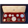 Image 2 : GREAT BRITAIN 1953 Coronation Set. A 10 Coin Issue in the Original Box in Proof