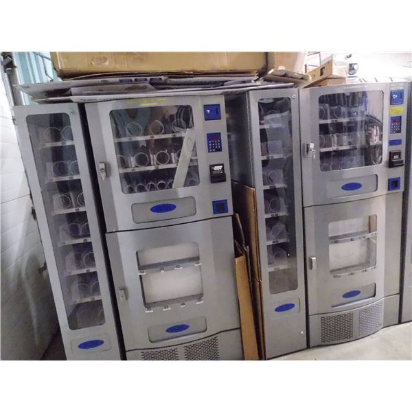 2X THE BID PRICE - 3-piece vending machine (one key for both side doors) - HEAVY - BRING HELP PICKUP